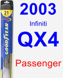 Passenger Wiper Blade for 2003 Infiniti QX4 - Hybrid