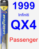 Passenger Wiper Blade for 1999 Infiniti QX4 - Hybrid