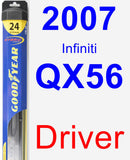 Driver Wiper Blade for 2007 Infiniti QX56 - Hybrid