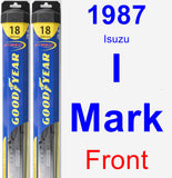 Front Wiper Blade Pack for 1987 Isuzu I-Mark - Hybrid