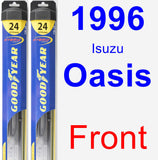 Front Wiper Blade Pack for 1996 Isuzu Oasis - Hybrid