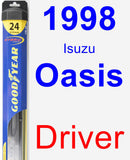 Driver Wiper Blade for 1998 Isuzu Oasis - Hybrid