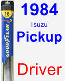 Driver Wiper Blade for 1984 Isuzu Pickup - Hybrid