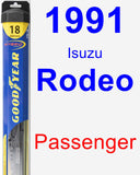 Passenger Wiper Blade for 1991 Isuzu Rodeo - Hybrid