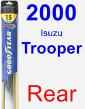 Rear Wiper Blade for 2000 Isuzu Trooper - Hybrid