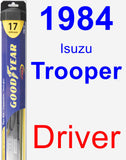 Driver Wiper Blade for 1984 Isuzu Trooper - Hybrid