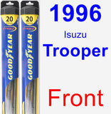 Front Wiper Blade Pack for 1996 Isuzu Trooper - Hybrid