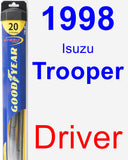 Driver Wiper Blade for 1998 Isuzu Trooper - Hybrid