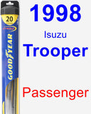 Passenger Wiper Blade for 1998 Isuzu Trooper - Hybrid