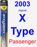 Passenger Wiper Blade for 2003 Jaguar X-Type - Hybrid