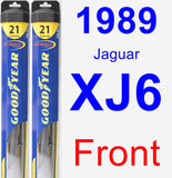 Front Wiper Blade Pack for 1989 Jaguar XJ6 - Hybrid