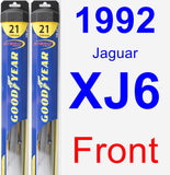 Front Wiper Blade Pack for 1992 Jaguar XJ6 - Hybrid