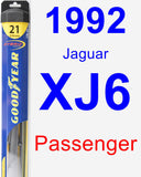 Passenger Wiper Blade for 1992 Jaguar XJ6 - Hybrid