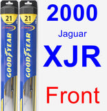 Front Wiper Blade Pack for 2000 Jaguar XJR - Hybrid