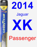 Passenger Wiper Blade for 2014 Jaguar XK - Hybrid