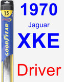 Driver Wiper Blade for 1970 Jaguar XKE - Hybrid