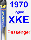Passenger Wiper Blade for 1970 Jaguar XKE - Hybrid