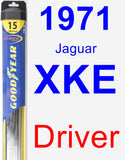 Driver Wiper Blade for 1971 Jaguar XKE - Hybrid