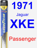 Passenger Wiper Blade for 1971 Jaguar XKE - Hybrid