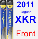 Front Wiper Blade Pack for 2011 Jaguar XKR - Hybrid