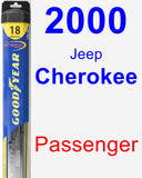 Passenger Wiper Blade for 2000 Jeep Cherokee - Hybrid