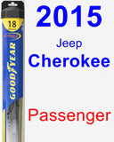 Passenger Wiper Blade for 2015 Jeep Cherokee - Hybrid