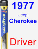 Driver Wiper Blade for 1977 Jeep Cherokee - Hybrid