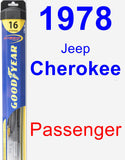 Passenger Wiper Blade for 1978 Jeep Cherokee - Hybrid