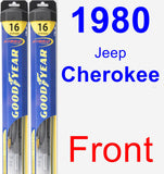 Front Wiper Blade Pack for 1980 Jeep Cherokee - Hybrid