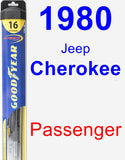 Passenger Wiper Blade for 1980 Jeep Cherokee - Hybrid