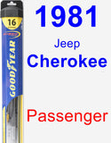 Passenger Wiper Blade for 1981 Jeep Cherokee - Hybrid