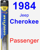 Passenger Wiper Blade for 1984 Jeep Cherokee - Hybrid