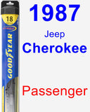 Passenger Wiper Blade for 1987 Jeep Cherokee - Hybrid