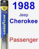 Passenger Wiper Blade for 1988 Jeep Cherokee - Hybrid