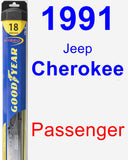 Passenger Wiper Blade for 1991 Jeep Cherokee - Hybrid