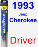 Driver Wiper Blade for 1993 Jeep Cherokee - Hybrid