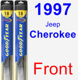 Front Wiper Blade Pack for 1997 Jeep Cherokee - Hybrid