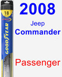 Passenger Wiper Blade for 2008 Jeep Commander - Hybrid