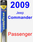 Passenger Wiper Blade for 2009 Jeep Commander - Hybrid