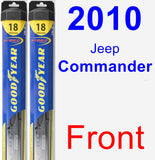 Front Wiper Blade Pack for 2010 Jeep Commander - Hybrid