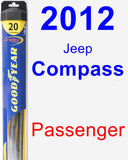 Passenger Wiper Blade for 2012 Jeep Compass - Hybrid