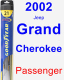 Passenger Wiper Blade for 2002 Jeep Grand Cherokee - Hybrid