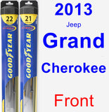 Front Wiper Blade Pack for 2013 Jeep Grand Cherokee - Hybrid