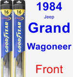 Front Wiper Blade Pack for 1984 Jeep Grand Wagoneer - Hybrid