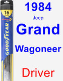 Driver Wiper Blade for 1984 Jeep Grand Wagoneer - Hybrid