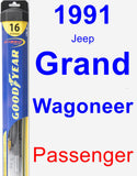 Passenger Wiper Blade for 1991 Jeep Grand Wagoneer - Hybrid