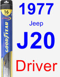 Driver Wiper Blade for 1977 Jeep J20 - Hybrid