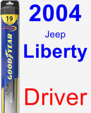 Driver Wiper Blade for 2004 Jeep Liberty - Hybrid