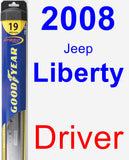 Driver Wiper Blade for 2008 Jeep Liberty - Hybrid