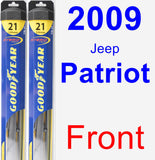 Front Wiper Blade Pack for 2009 Jeep Patriot - Hybrid